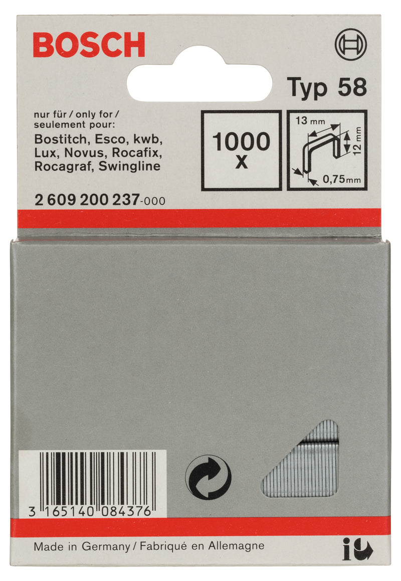Bosch Fine wire staple, type 58