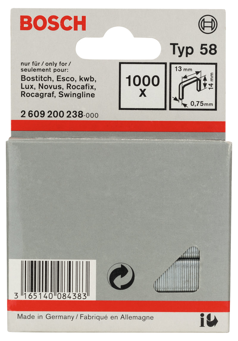 Bosch Fine wire staple, type 58