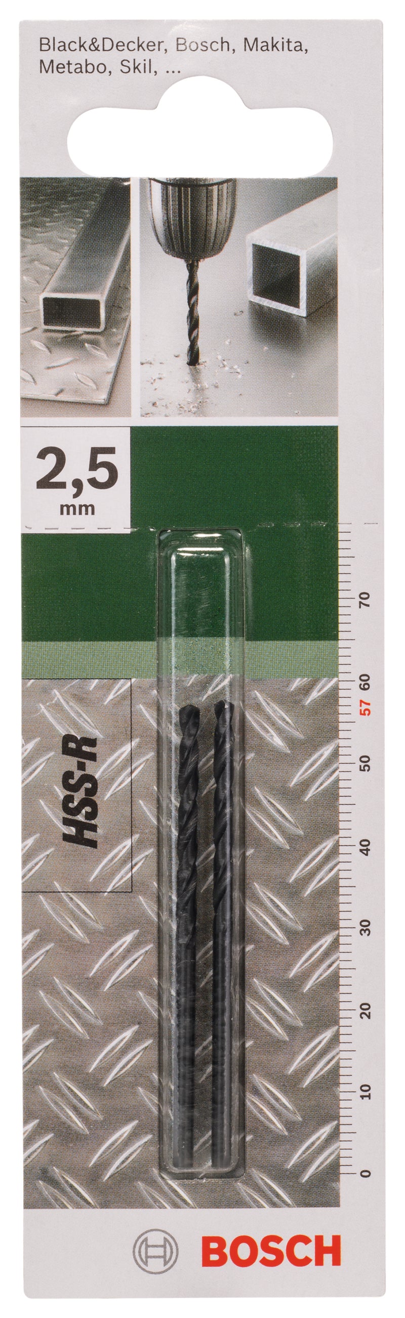 Broca para metal Bosch Hss-R 2,5 mm