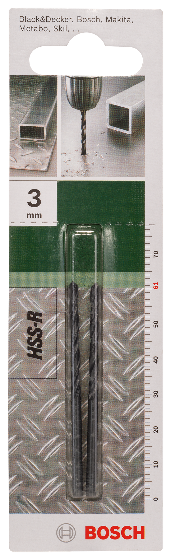 Broca para metal Bosch Hss-R 3 mm