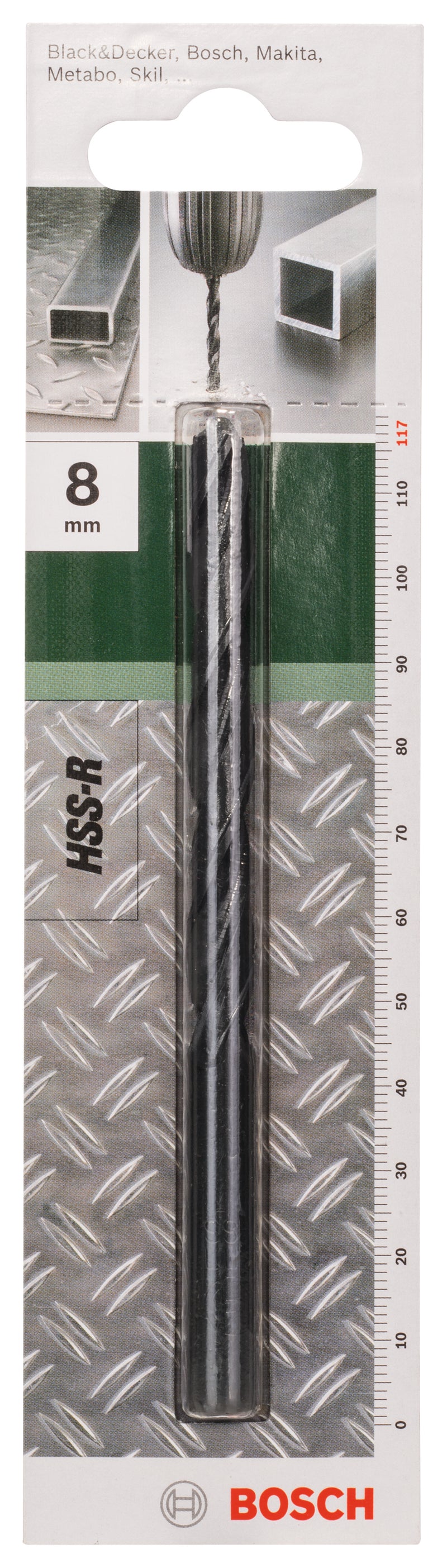 Broca para metal Bosch Hss-R 8 mm