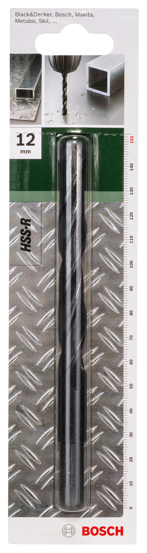 Broca para metal Bosch HSS-R 12 mm