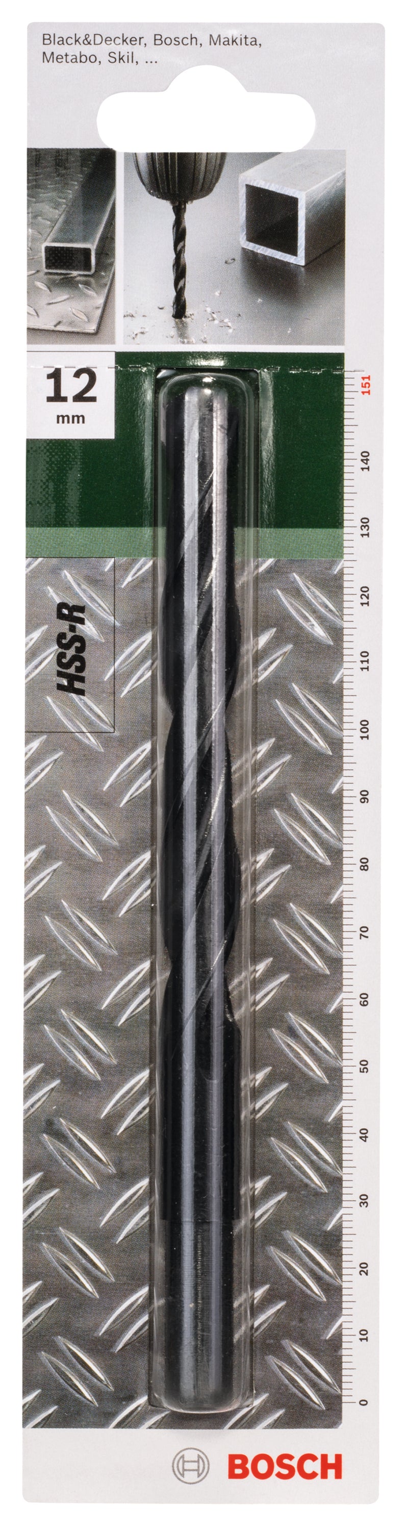 Broca para metal Bosch HSS-R 12 mm