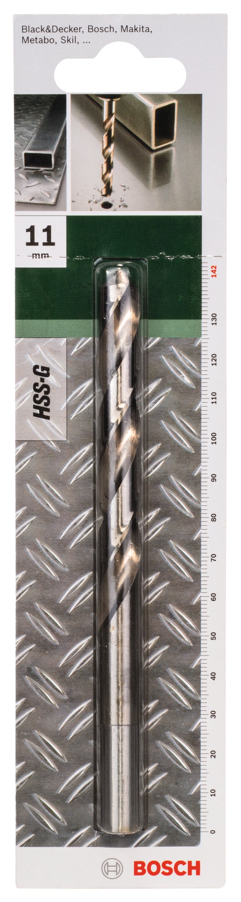 Brocas Bosch para metal HSS-G, DIN 338D= 11,0 mm; L= 142 mm