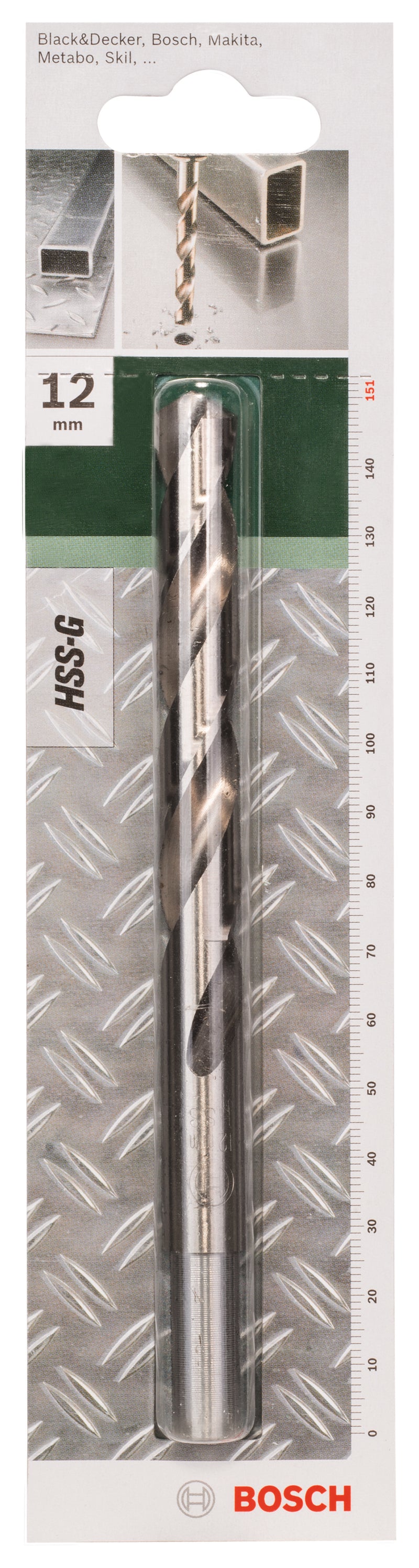 Broca para metal Bosch HSS-G 12 mm