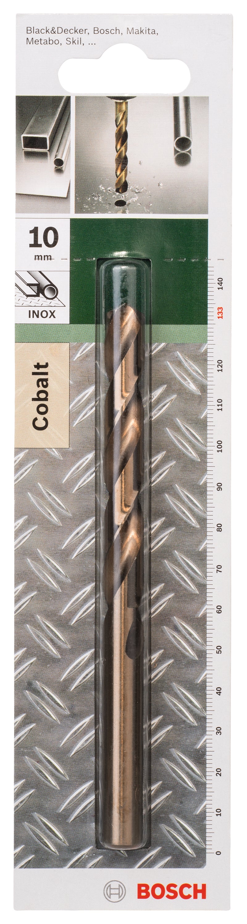 Brocas para metal Bosch HSS-Co, DIN 338D = 10,0 mm; L = 133 mm