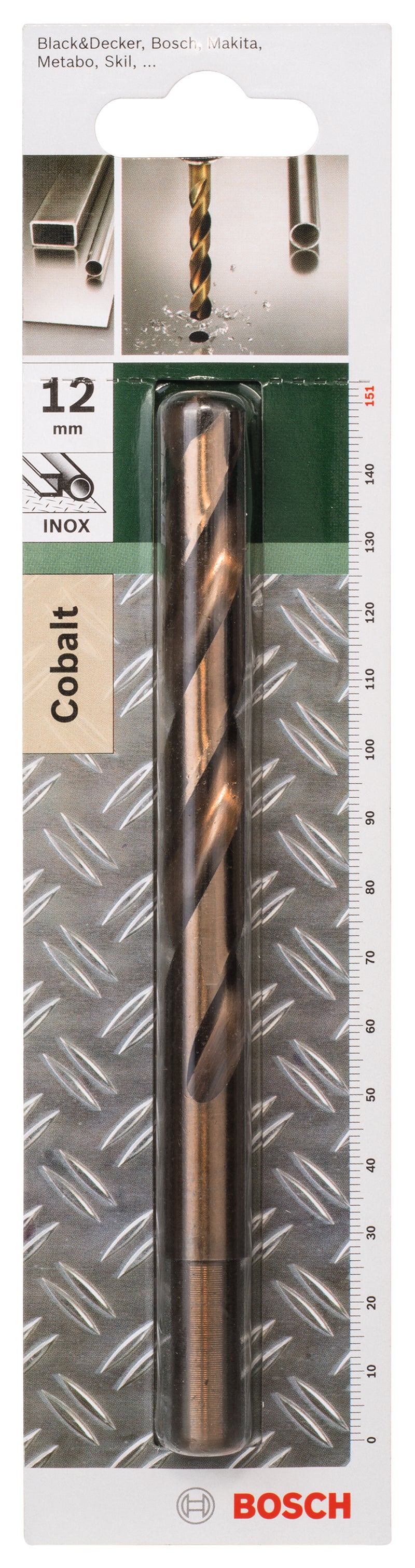Brocas para metal Bosch HSS-Co, DIN 338D = 12,0 mm; L = 151 mm