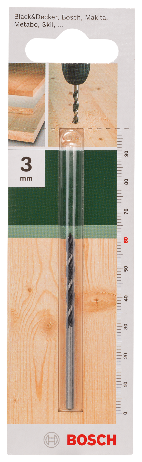 Broca para madeira Bosch 3 mm