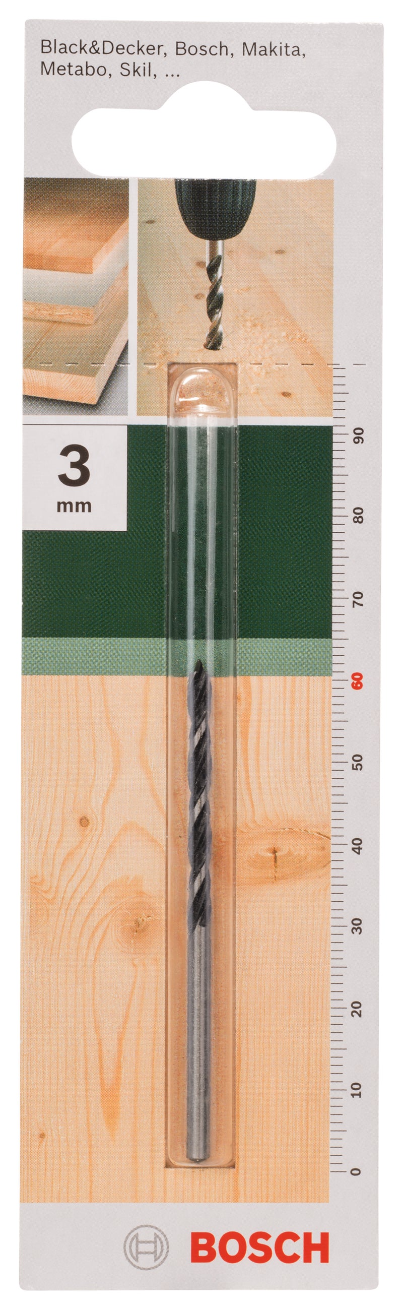 Broca para madeira Bosch 3 mm
