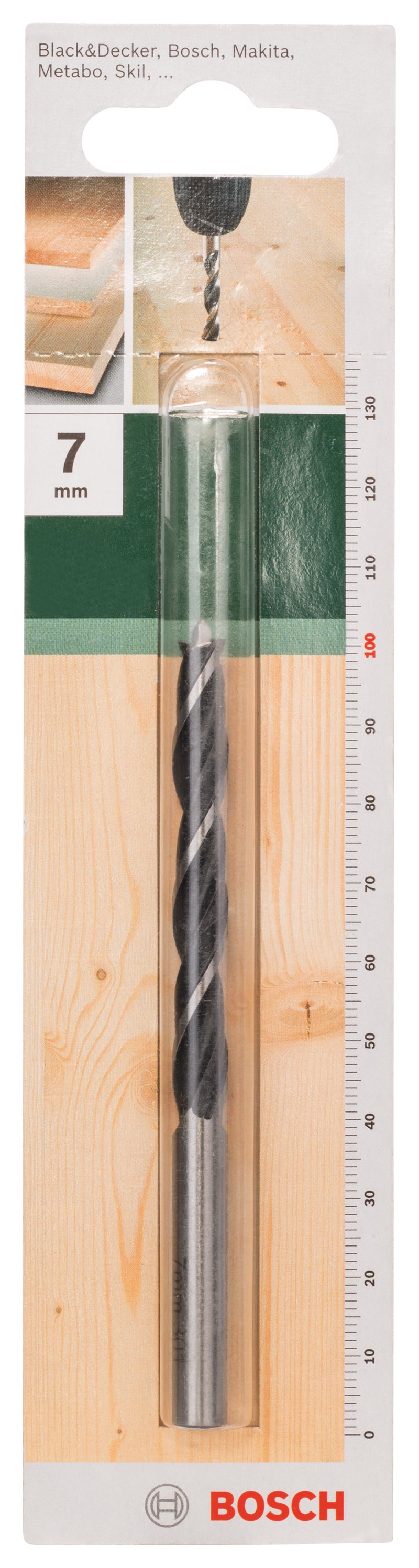 Brocas espirais Bosch para madeira D= 7,0 mm; L= 100 mm