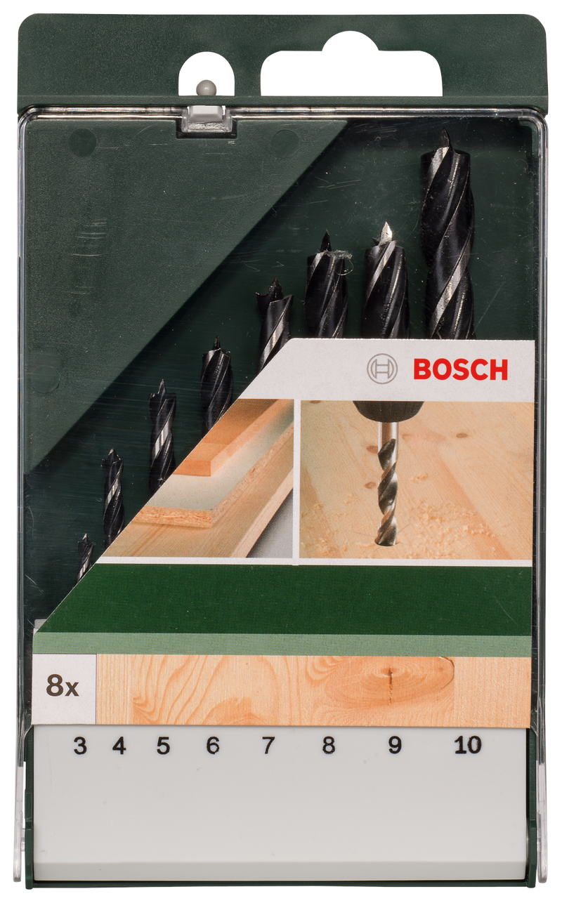 Conjunto de brocas para madeira Bosch, 8 peças
