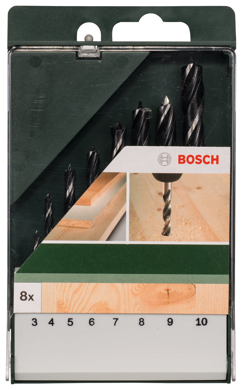 Conjunto de brocas para madeira Bosch, 8 peças