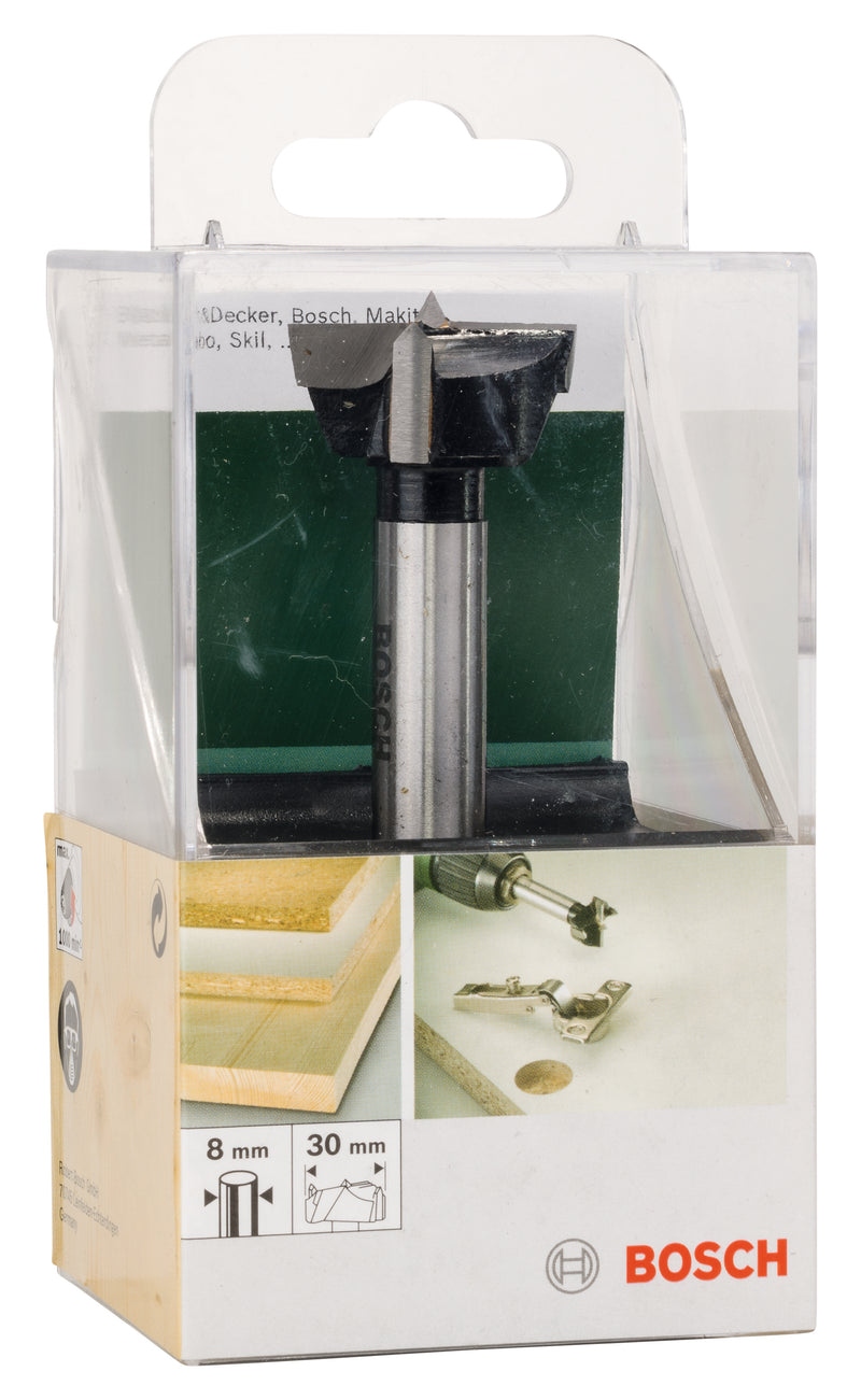 Broca de carboneto Bosch para dobradiças, DIN 7483 GD= 30,0 mm; L= 90 mm