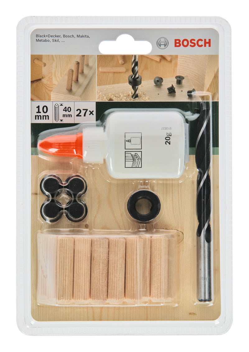 Bosch Dowel Set 10X40Mm, 27Pc