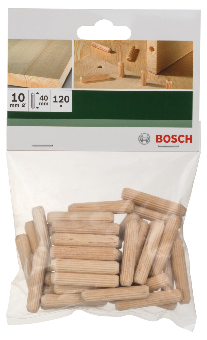 Bosch Wooden dowel D= 10 mm; L= 40 mm; 120 units.