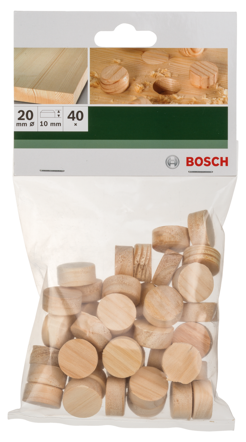 Cavilha de madeira BoschDiâmetro = 20 mm