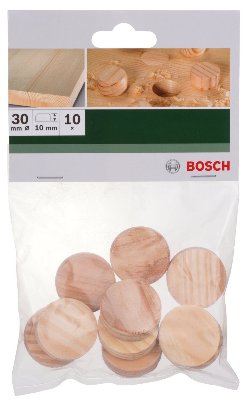 Clavija de madera BoschDiámetro = 30 mm