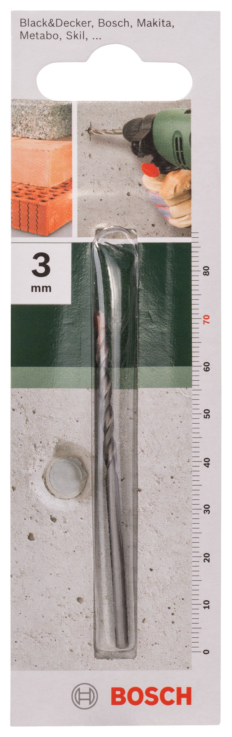 Broca Bosch para betão 3X70mm