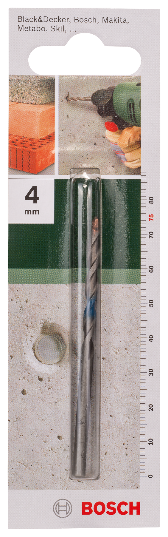 Broca Bosch para betão 4X75mm