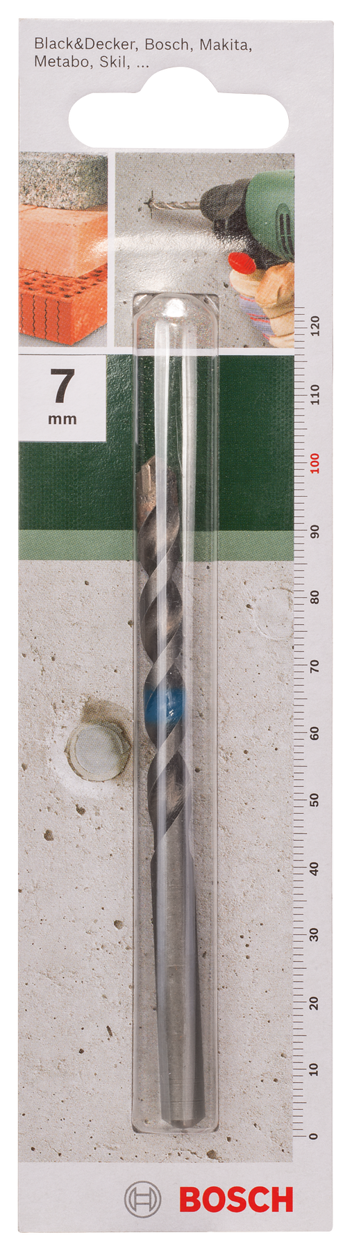 Broca Bosch para betão 7X100mm