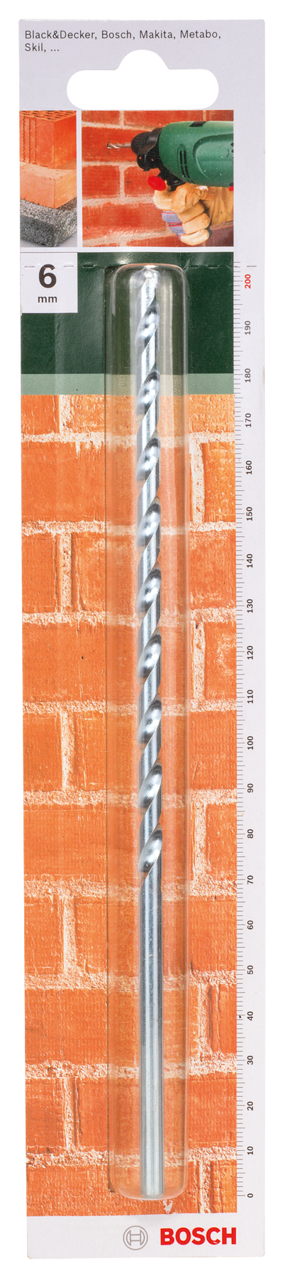 Bosch Masonry Drill Bit 6X200Mm