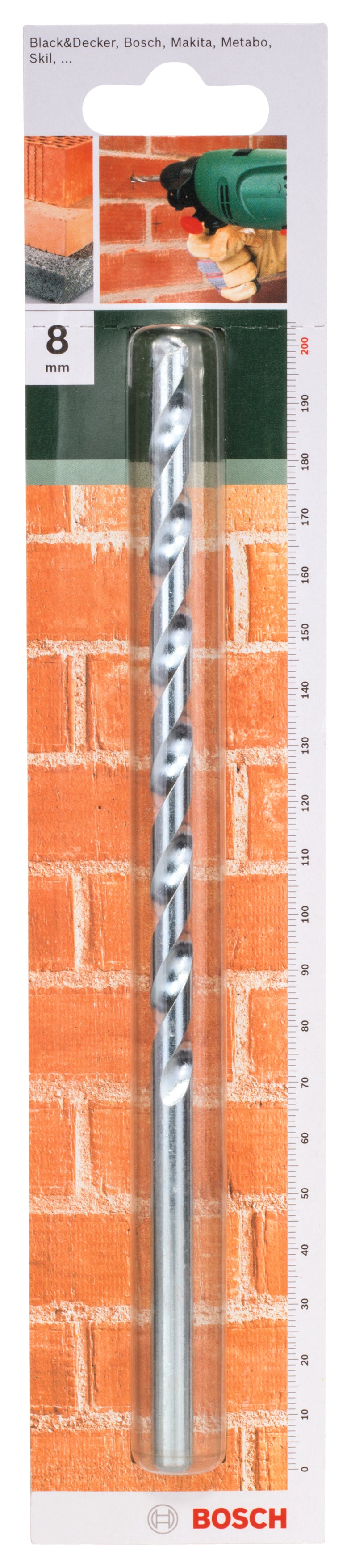 Bosch Masonry Drill Bit 8X200Mm