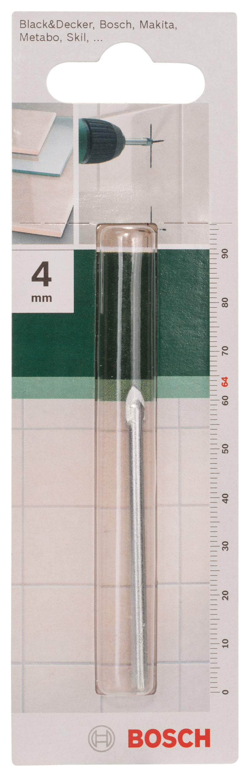 Bosch Glass Drill Bit 4Mm