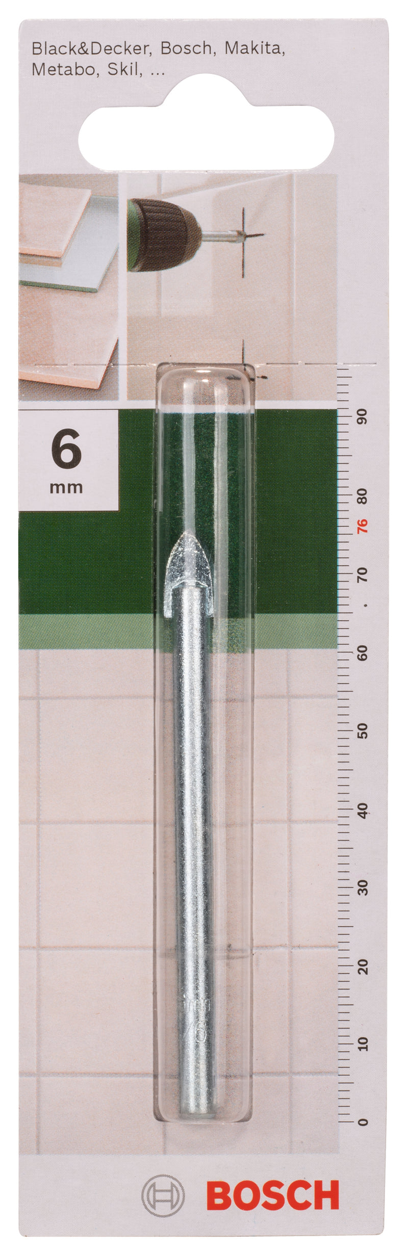 Bosch Glass Drill Bit 6Mm