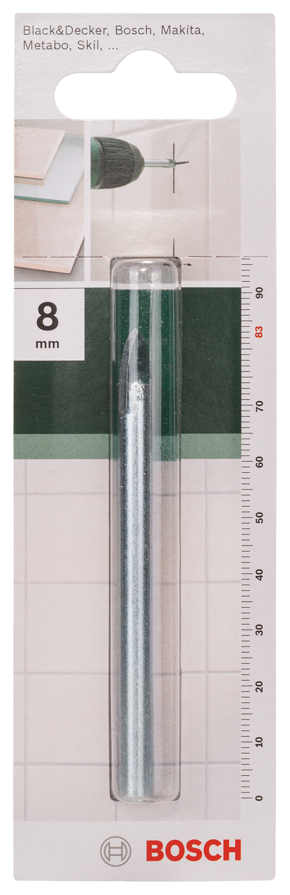 Bosch Glass Drill Bit 8Mm