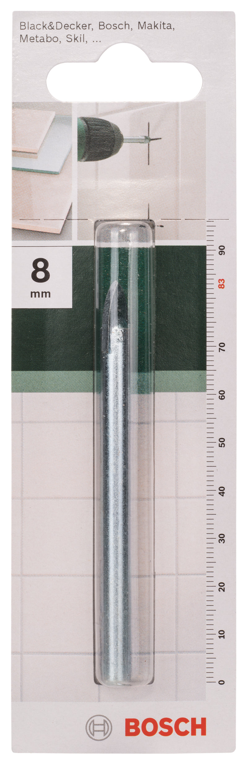 Bosch Glass Drill Bit 8Mm