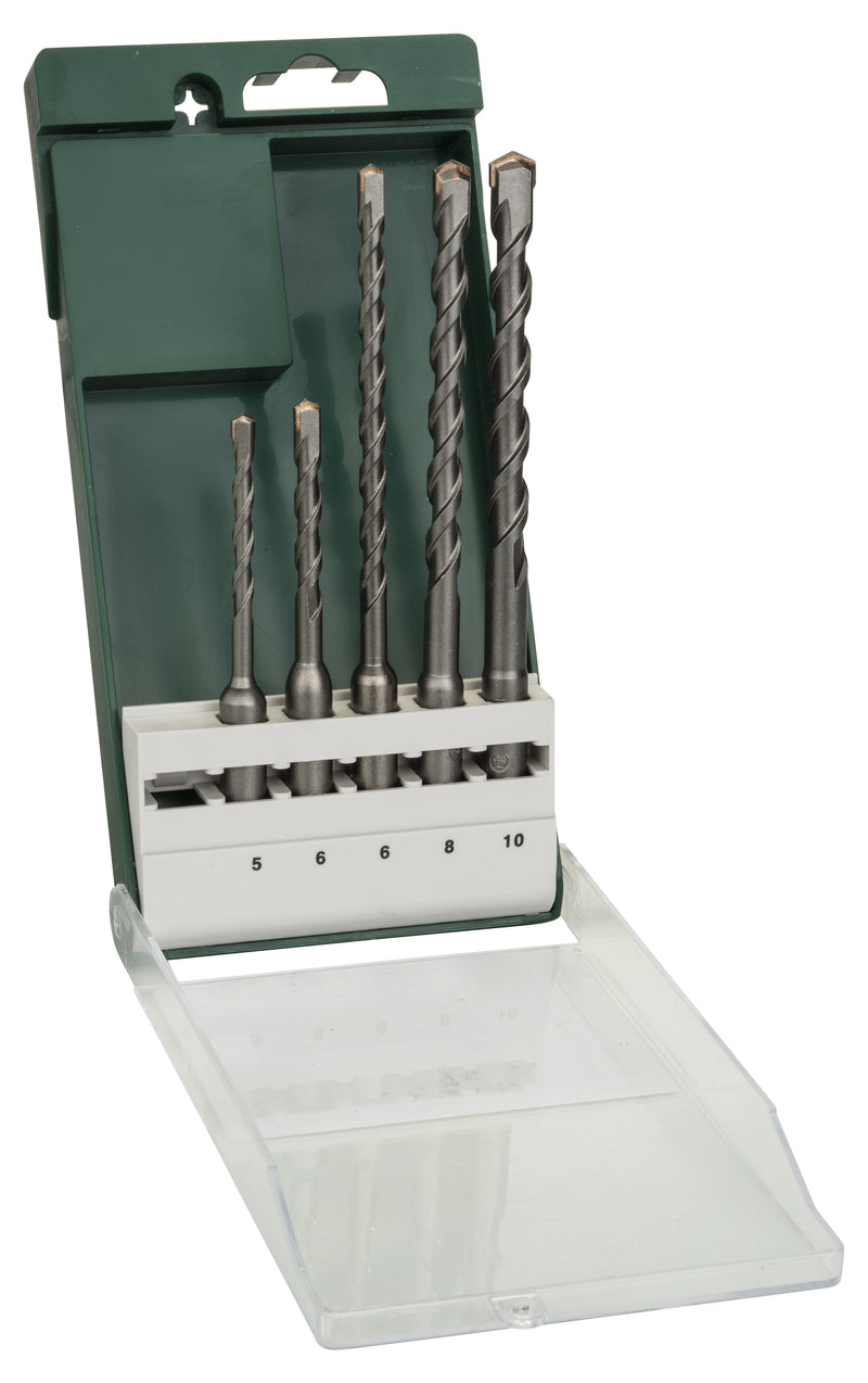 Conjunto de 5 berbequins de impacto Bosch SDS plus 5,0x110; 6,0x110; 6,0x160; 8,0x160; 10,0x160 mm