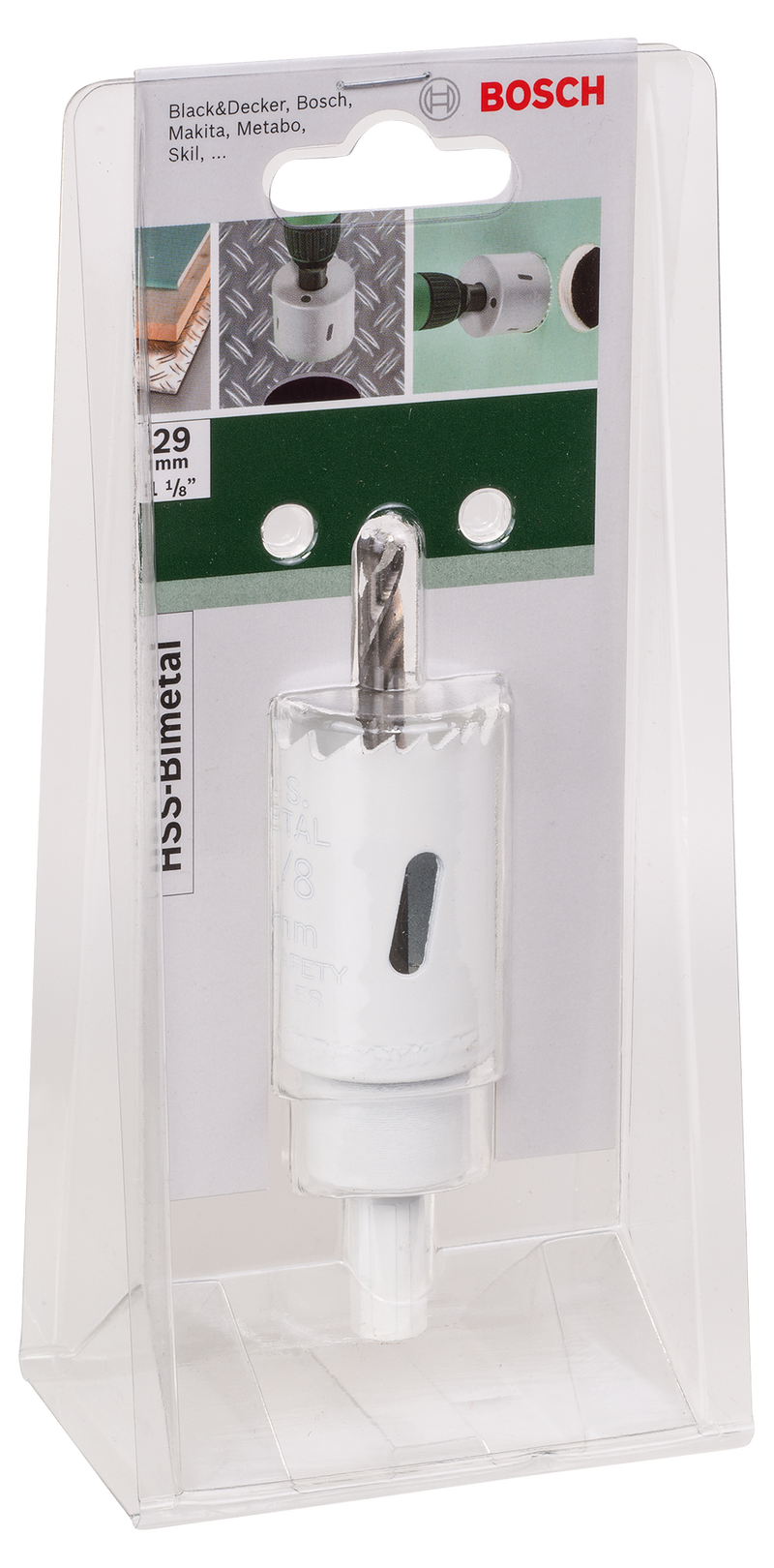 Sierra de corona bimetálica HSS BoschDiámetro = 29 mm