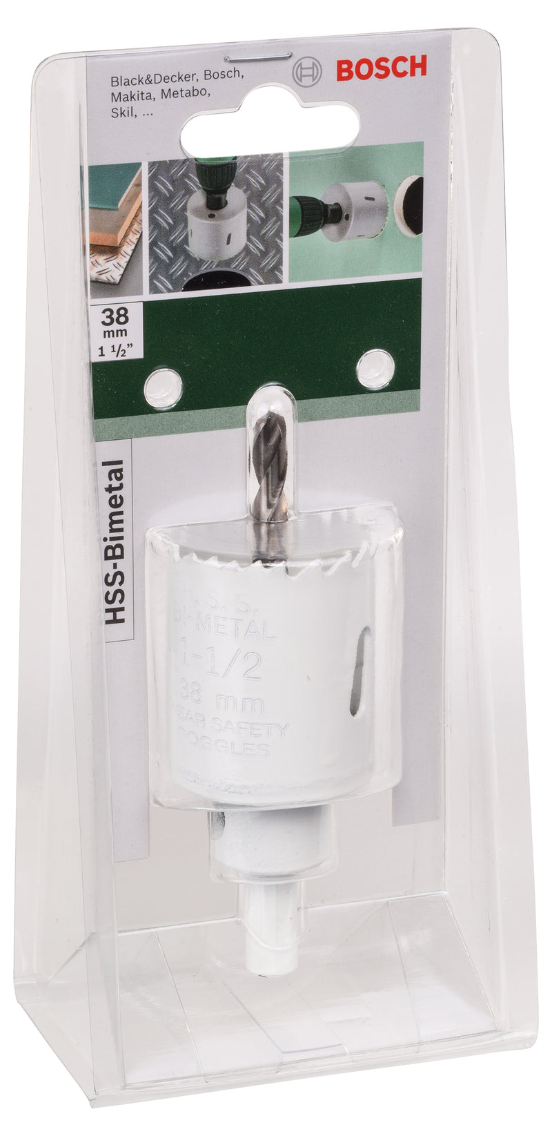 Serra copo bimetálica Bosch HSSDiâmetro = 38 mm