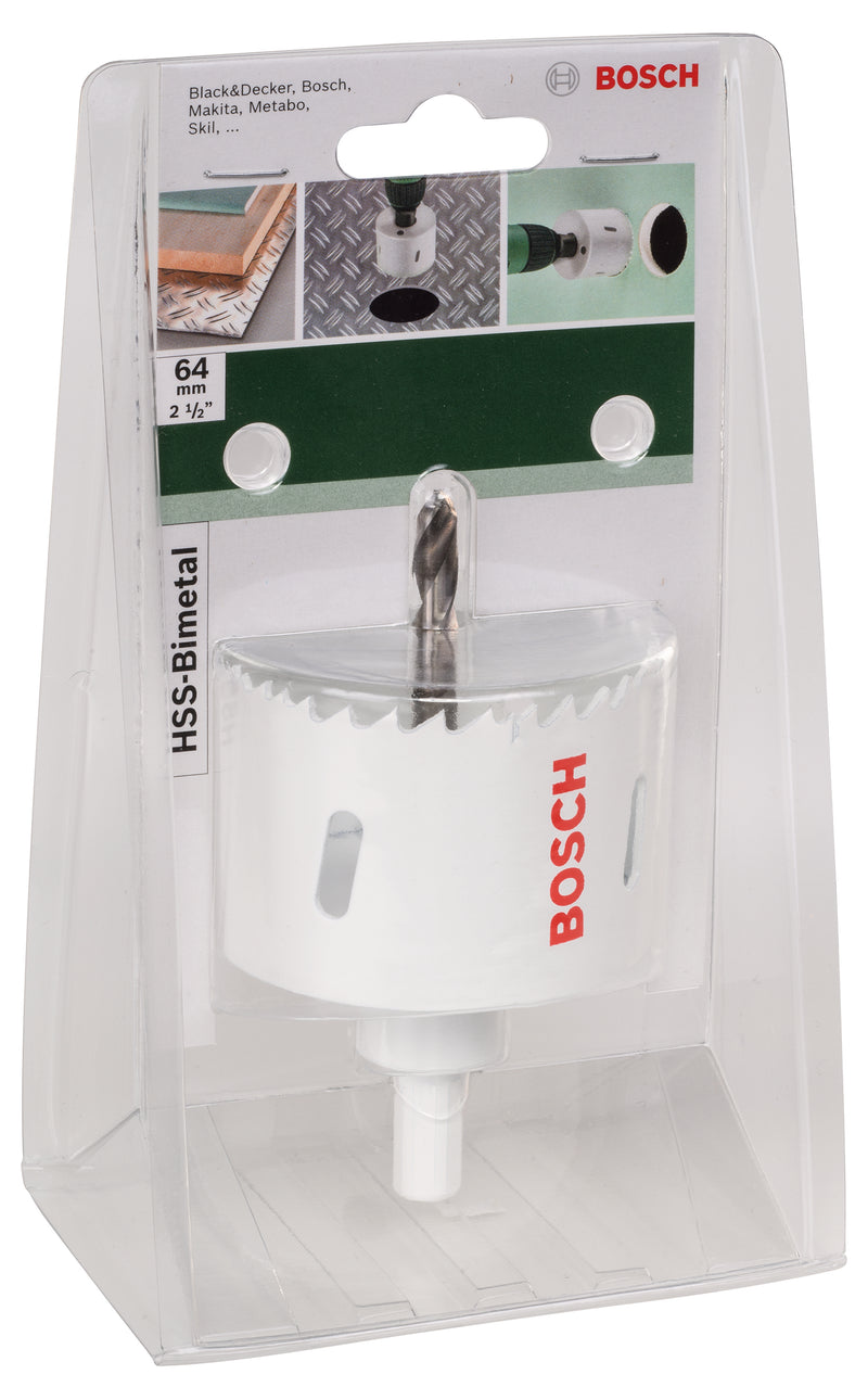 Serra copo bimetálica Bosch HSSDiâmetro = 64 mm