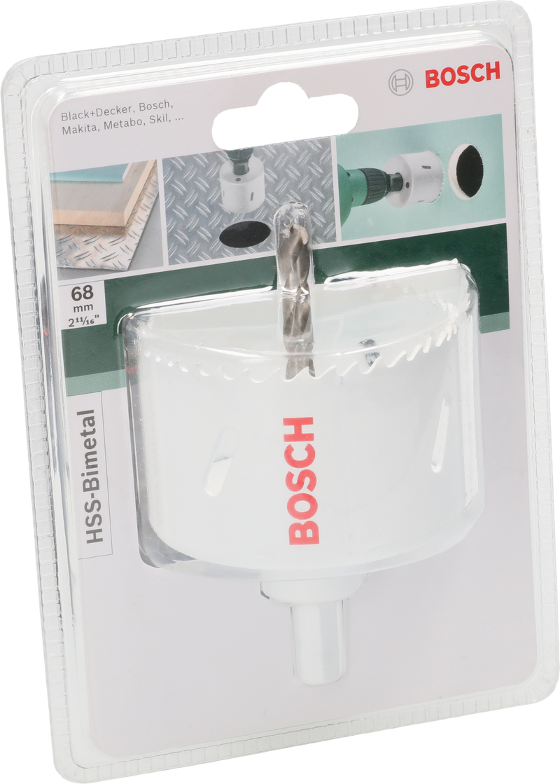 Serra copo bimetálica Bosch HSSDiâmetro = 68 mm