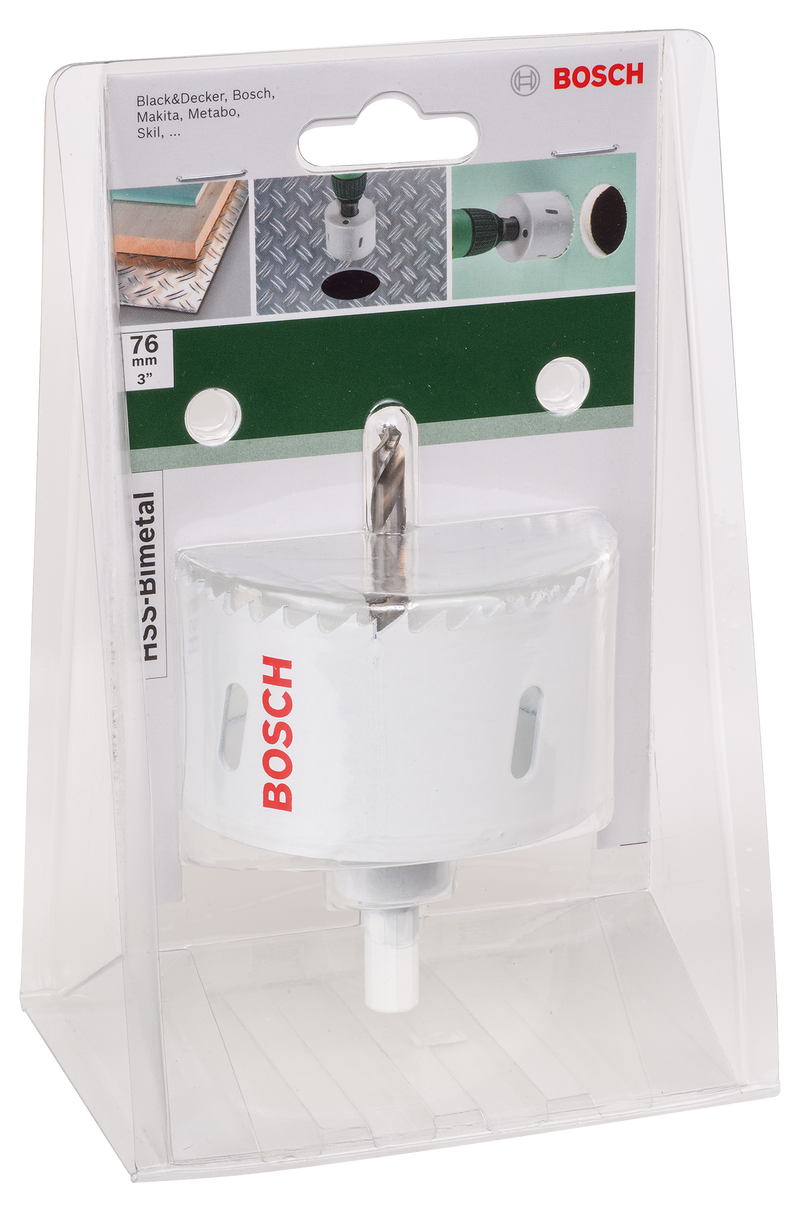 Serra copo bimetálica Bosch HSSDiâmetro = 76 mm