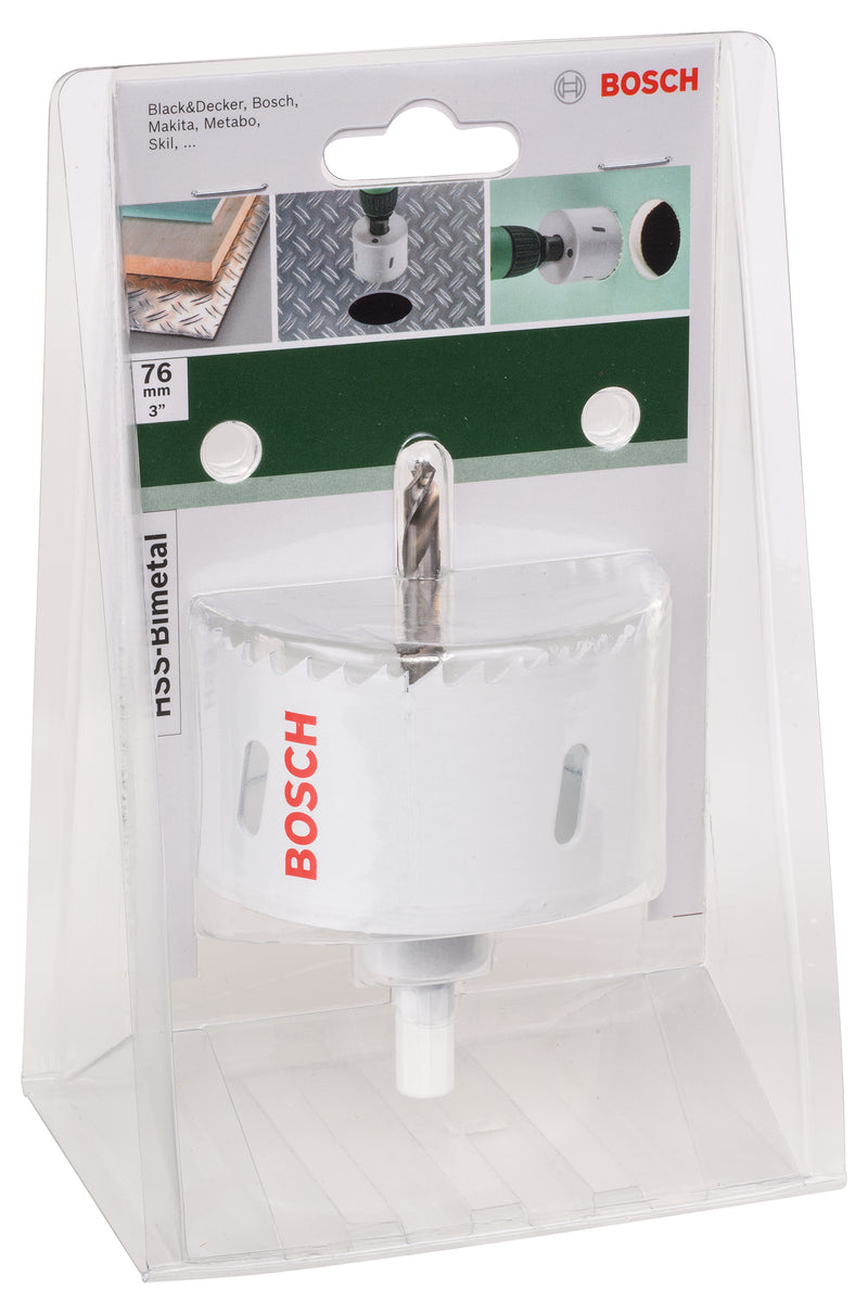 Serra copo bimetálica Bosch HSSDiâmetro = 76 mm