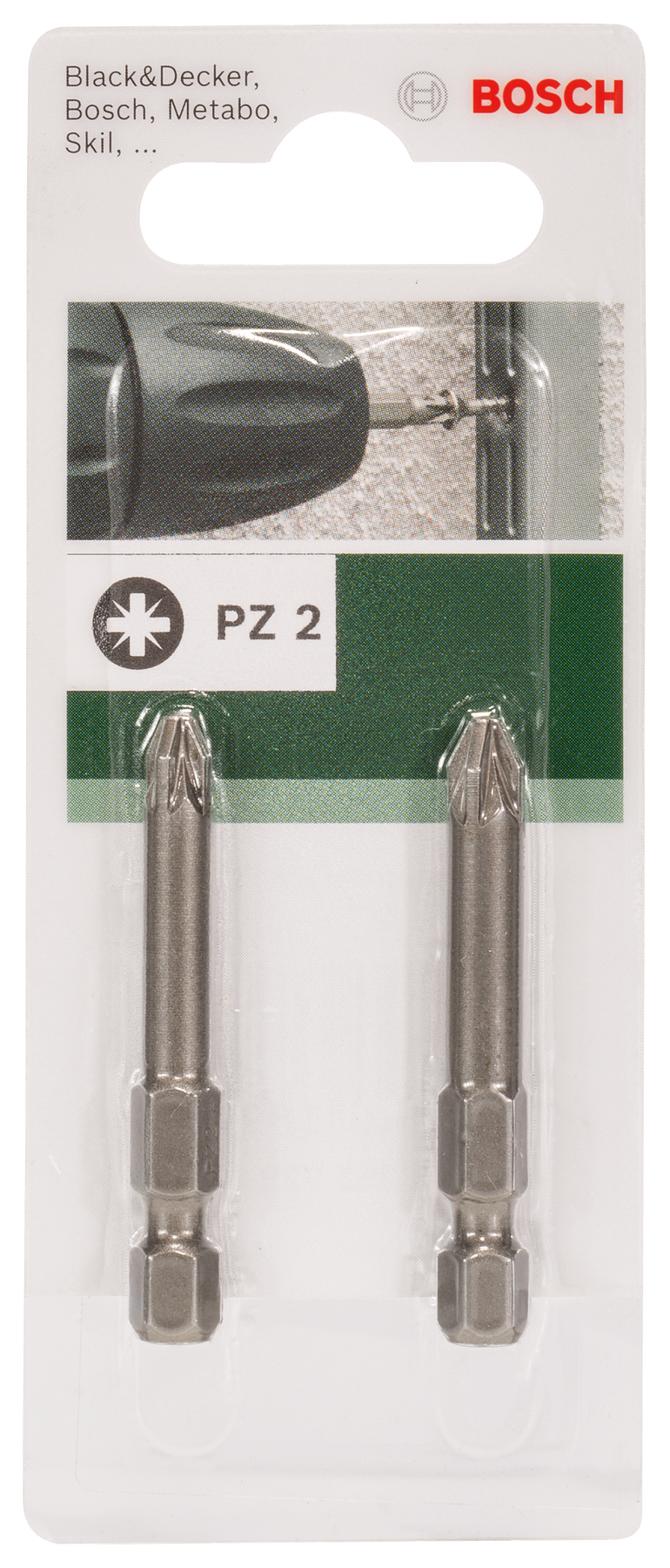 Bosch S/Driver Bits Pz2 49Mm 2Pc