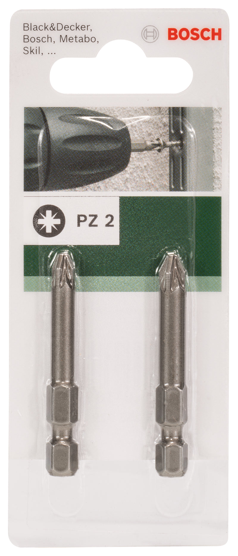 Bosch S/Driver Bits Pz2 49Mm 2Pc