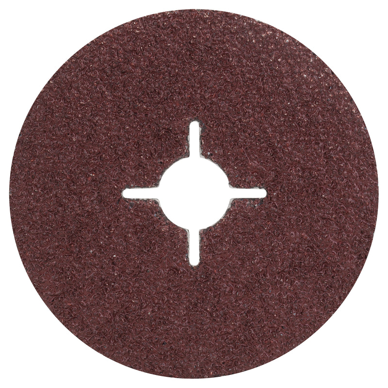 Conjunto Bosch de 5 discos de lixa de fibra para rebarbadora, coríndon D= 115 mm; K= 24; 5 unidades.