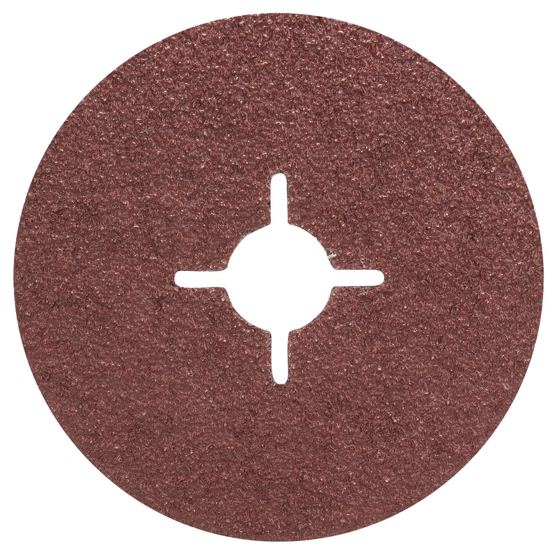 Conjunto Bosch de 5 discos de lixa de fibra para rebarbadora, coríndon D= 115 mm; K= 36; 5 unidades.