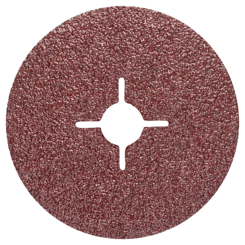 Conjunto Bosch de 5 discos de lixa de fibra para rebarbadora, coríndon D= 125 mm; K= 24; 5 unidades.