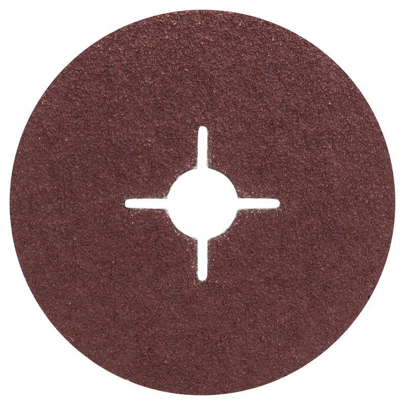 Conjunto Bosch de 5 discos de lixa de fibra para rebarbadora, coríndon D= 125 mm; K= 36; 5 unidades.