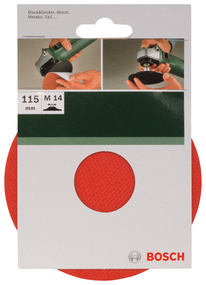 Placa lijadora con velcro Bosch de 115 mm para amoladora