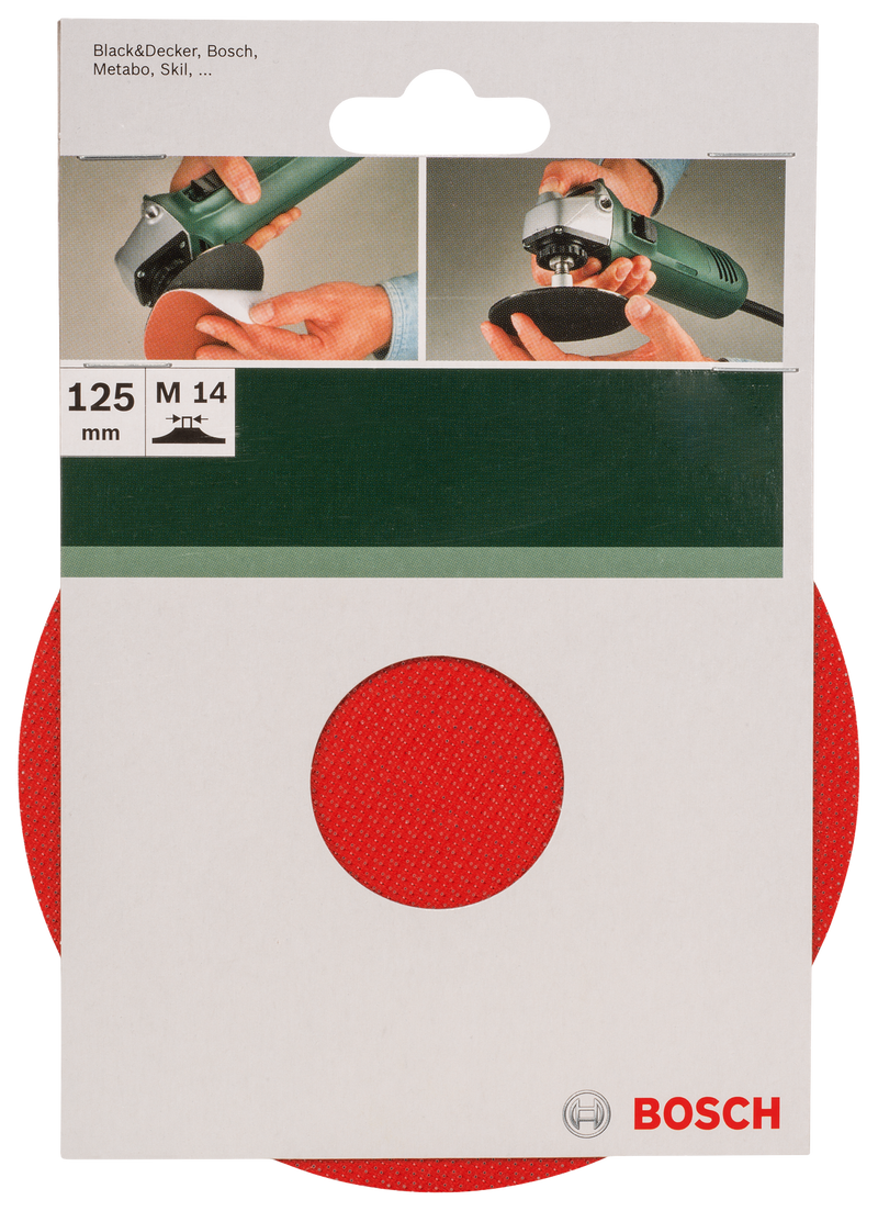 Bosch 125Mm Velcro Sanding Plate For Grinder