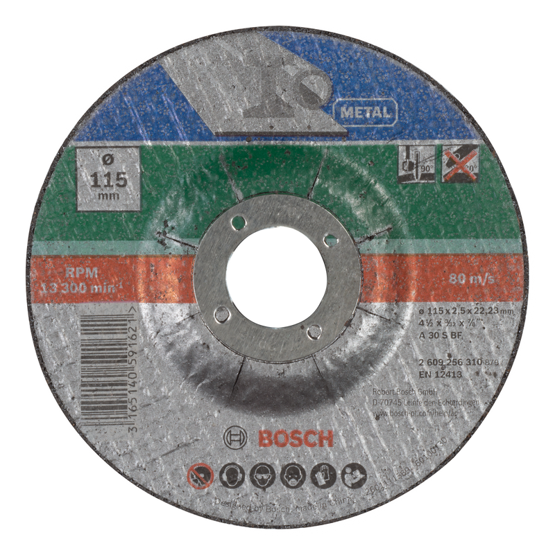 Bosch 115mm Cutting disc with depressed centre