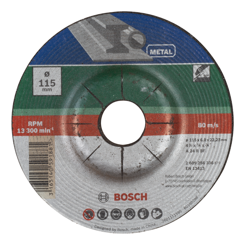 Bosch Curved Grinding Disc, Metal D= 115 mm