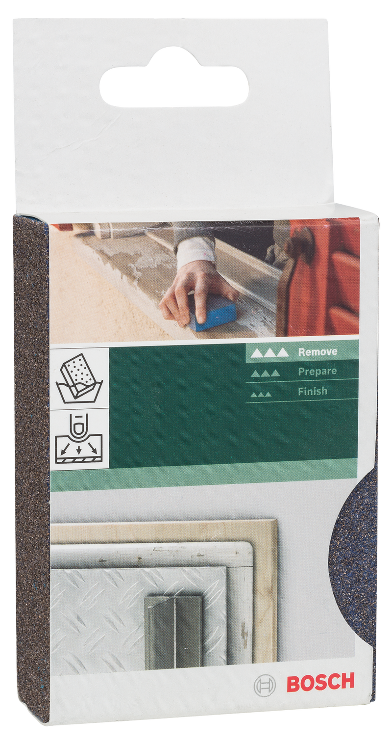 Bloque de lijado Bosch ideal para superficies planas y bordes medianos