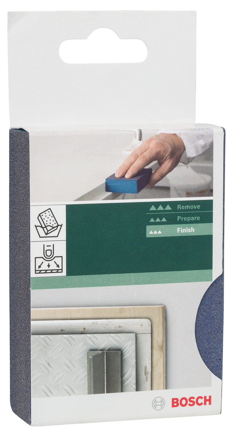 Bloque de lijado Bosch Ideal para superficies planas y bordes superfinos