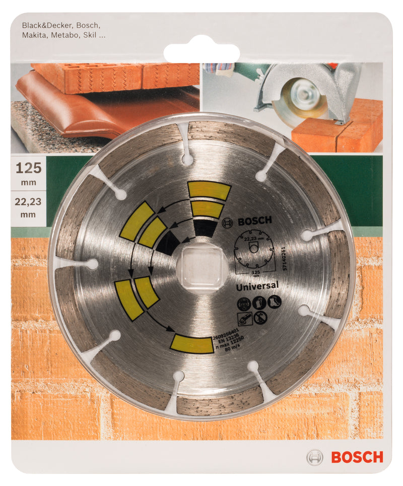 Disco de corte de diamante universal Bosch D= 125 mm